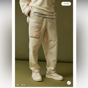 Standard Cloth Nylon & Fleece Mix Jogger Sweatpant